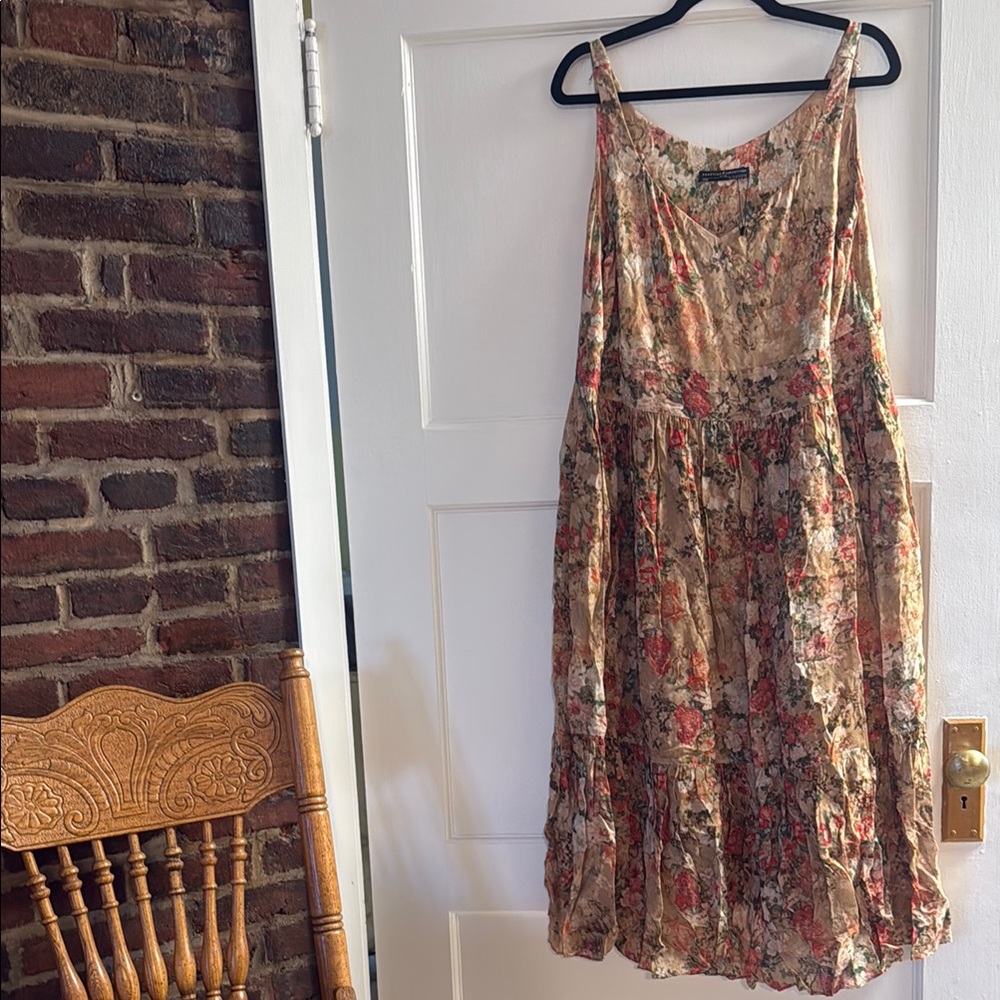 Peruvian Connection Floral Midi Dress - Multicolor